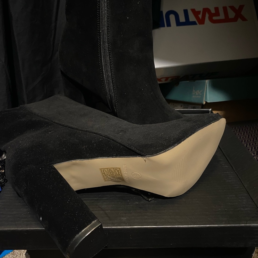 Black Suede Boots